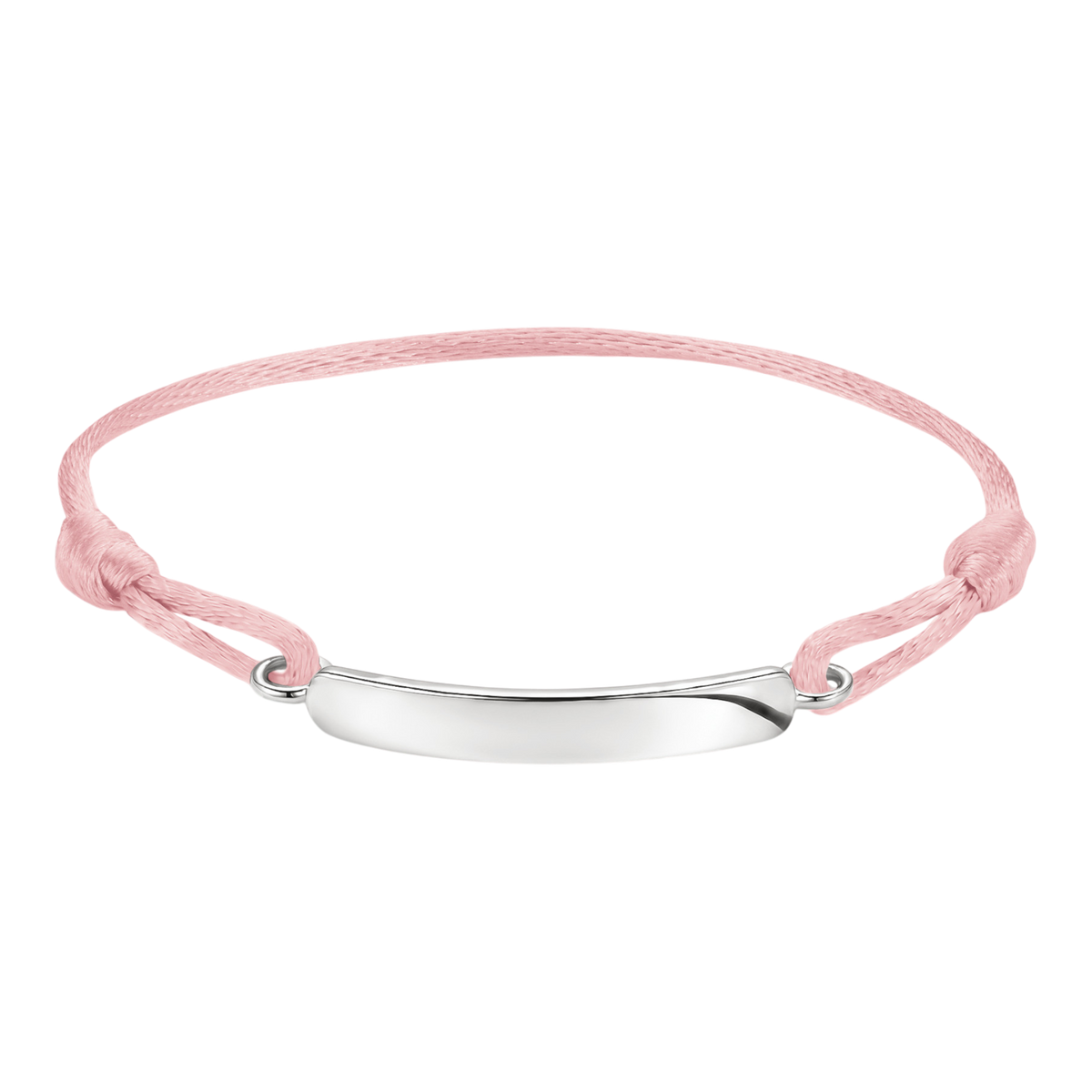 Textilarmband Rosa Gravur