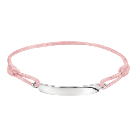 Textilarmband Rosa Gravur