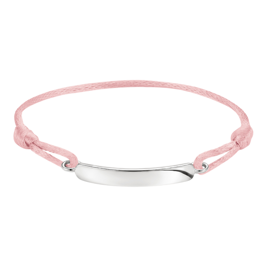 Textilarmband Rosa Gravur