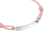Textilarmband Rosa Gravur