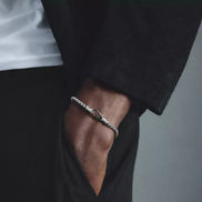 Venezianerarmband silberfarben