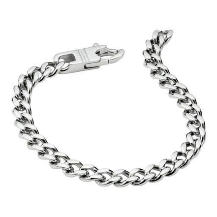 Panzerarmband silberfarben