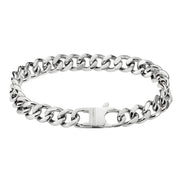 Panzerarmband silberfarben