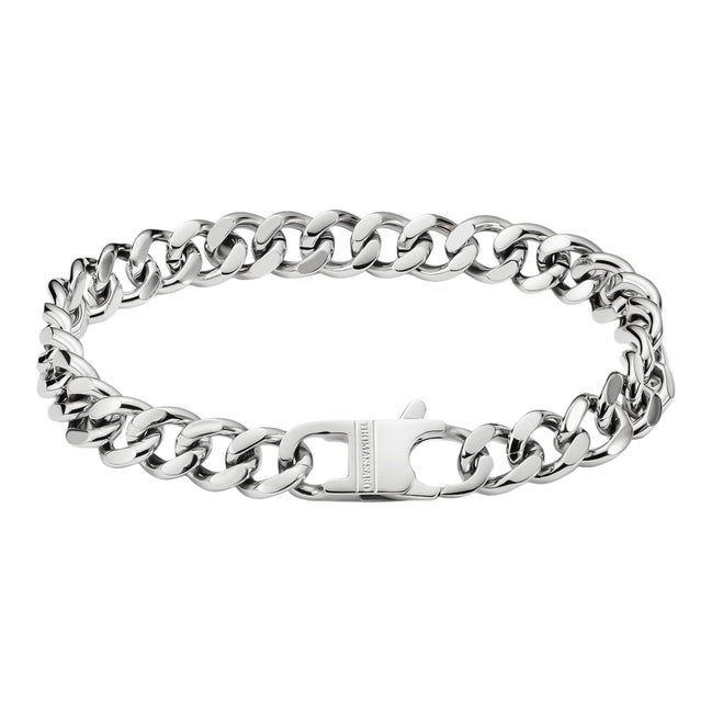 Panzerarmband silberfarben