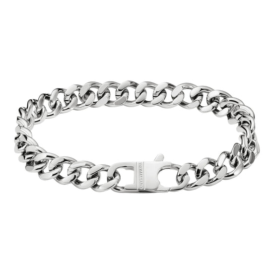 Panzerarmband silberfarben