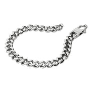 Panzerarmband silberfarben