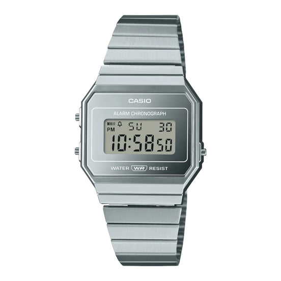Uhr Iconic Silber monochrom
