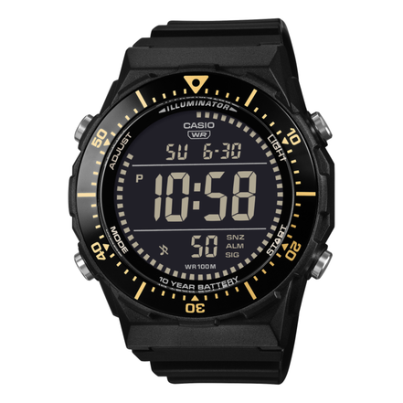 Timeless Armbanduhr schwarz/gelb