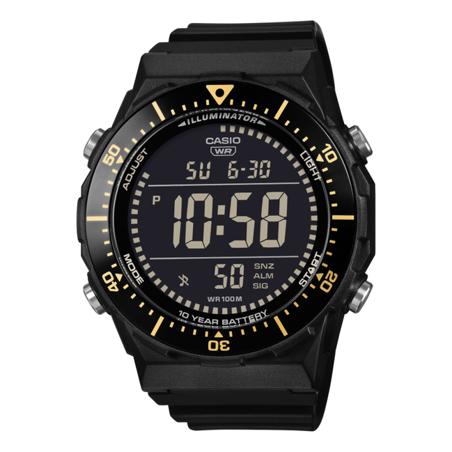 Timeless Armbanduhr schwarz/gelb