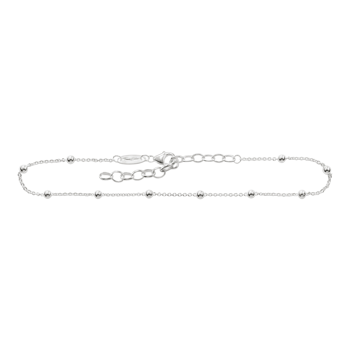 Fußkette Dots silber