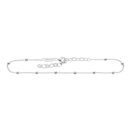 Fußkette Dots silber