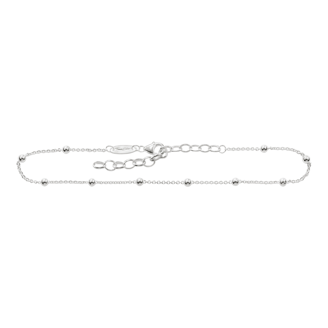 Fußkette Dots silber