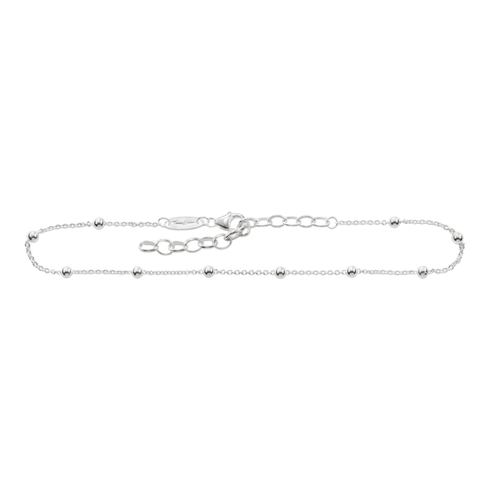 Fußkette Dots silber