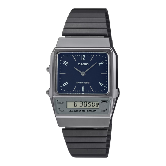 Vintage Uhr Edgy Collection Dunkelgrau