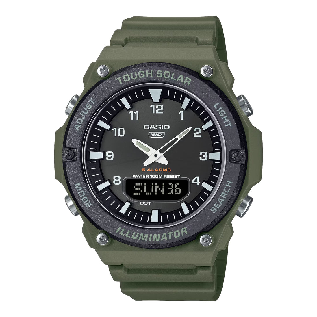 Uhr Timeless dunkelgrün AQ-S820W-3AVEF