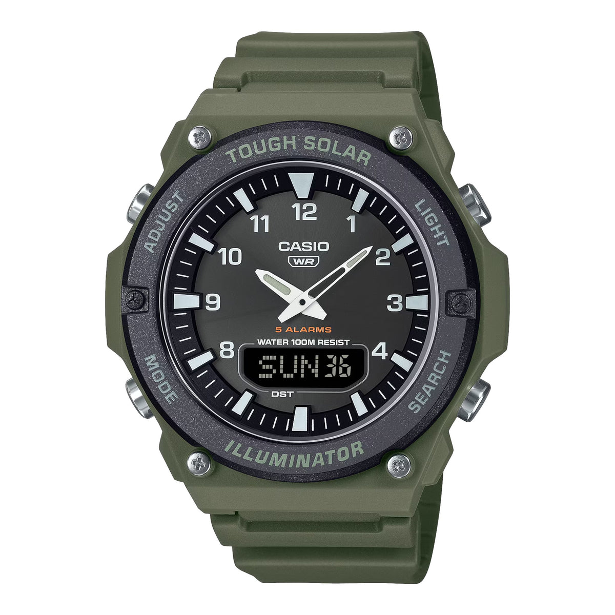 Uhr Timeless dunkelgrün AQ-S820W-3AVEF