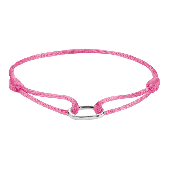 Charm-Armband pink silberfarben