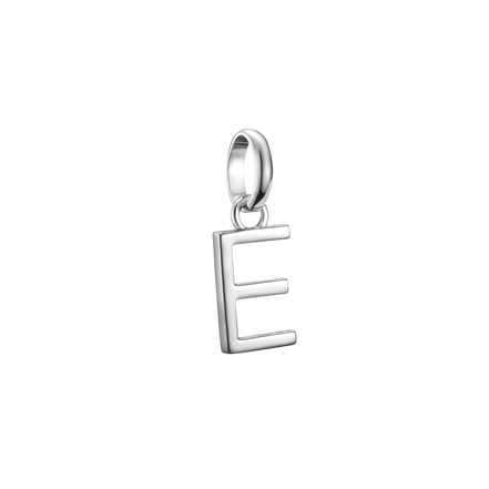 Charm Connect Buchstabe E Silber