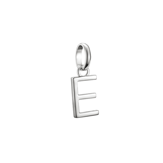 Charm Connect Buchstabe E Silber