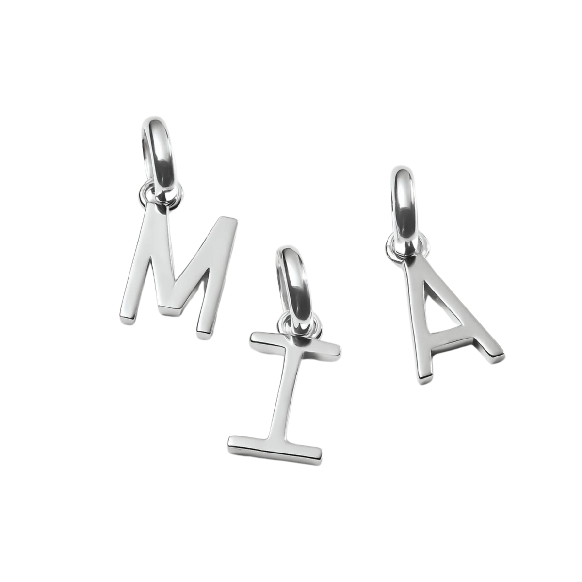 Charm Connect Buchstabe I Silber