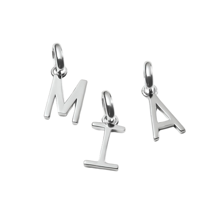 Charm Connect Buchstabe I Silber