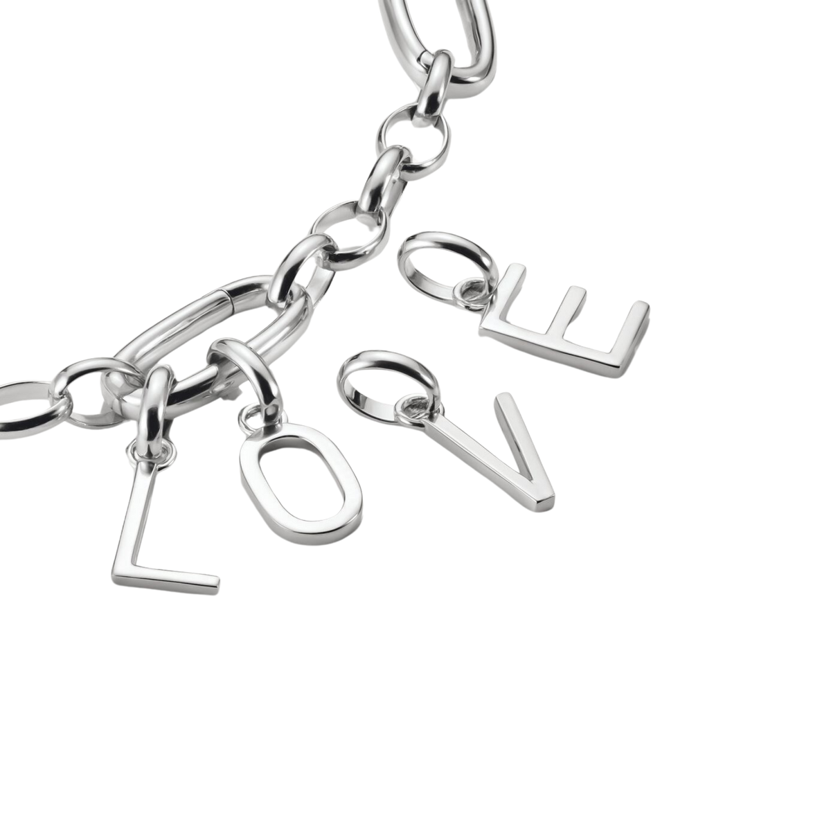 Charm Connect Buchstabe O Silber