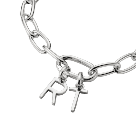 Charm Connect Buchstabe T Silber