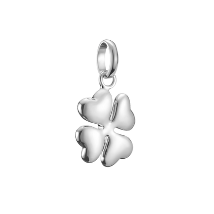 Charm Connect Glücksklee Silber 3D