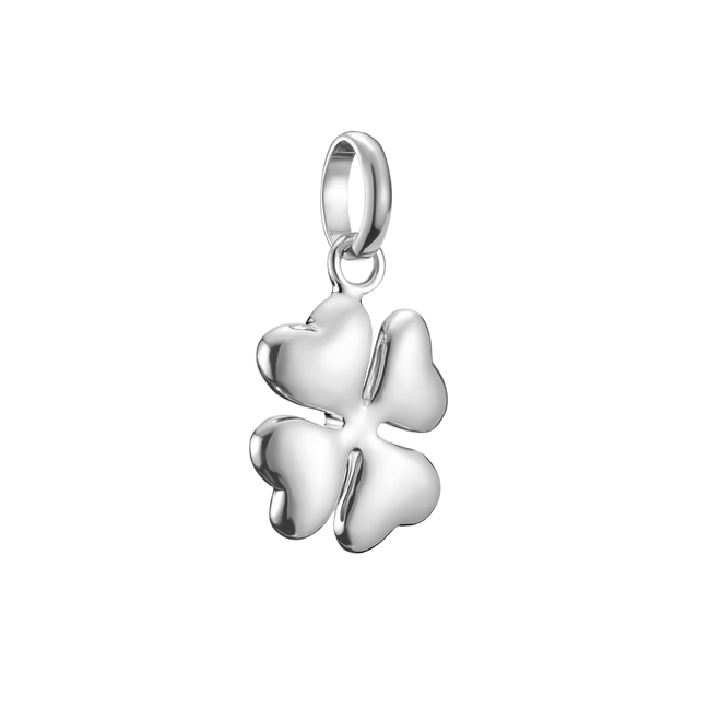 Charm Connect Glücksklee Silber 3D