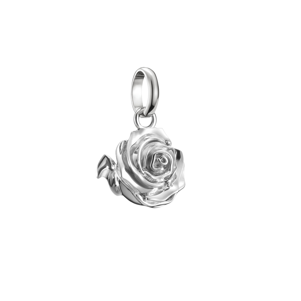 Charm Connect Rosenblüte Silber