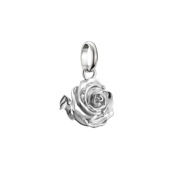 Charm Connect Rosenblüte Silber