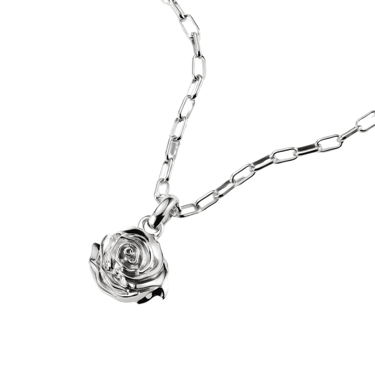 Charm Connect Rosenblüte Silber