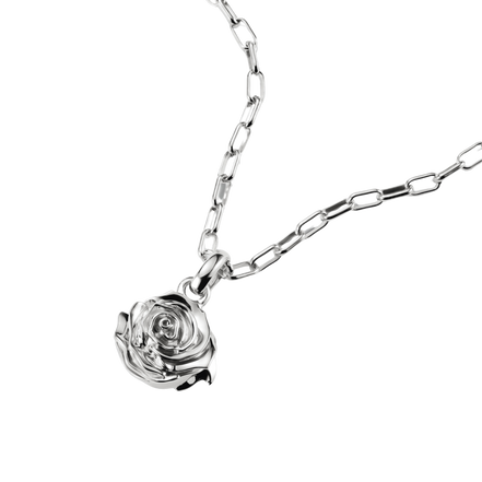 Charm Connect Rosenblüte Silber