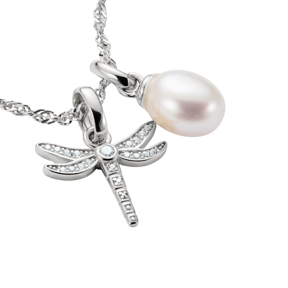 Charm Connect Perle Silber