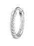 Creole Einzel "Seil" Silber