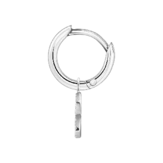 Creole Einzeln "Infinity" Silber mit Zirkonia