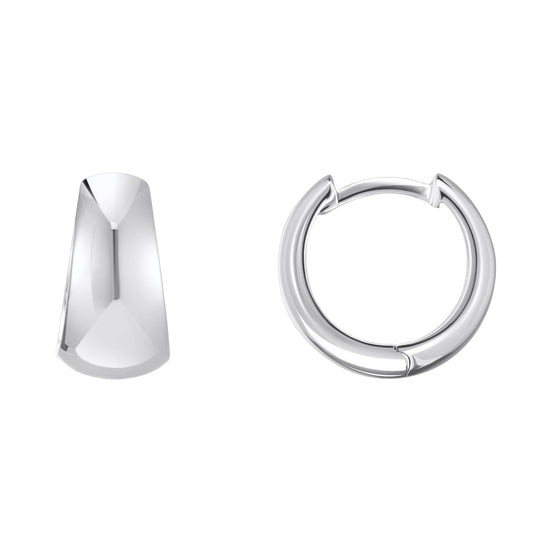 Creolen Trapezform Silber