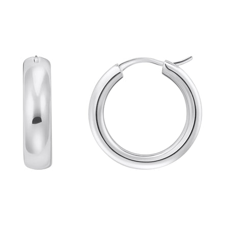 Creolen Chunky Rund Silber