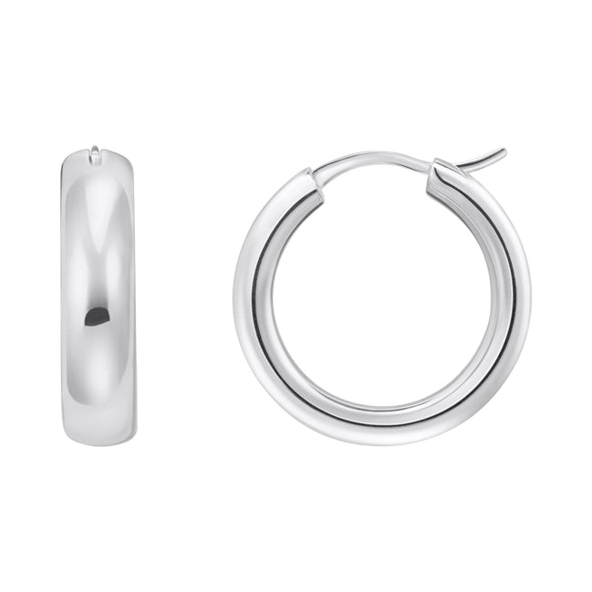 Creolen Chunky Rund Silber