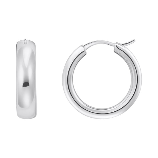 Creolen Chunky Rund Silber