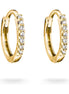 Creolen goldfarben mit Zirkonia