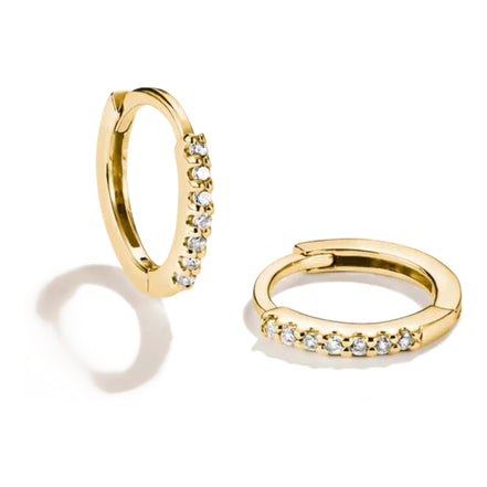 Creolen goldfarben mit Zirkonia