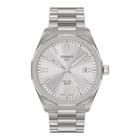 Uhr PRC 100 Solar 39mm silberfarben T1514221103100
