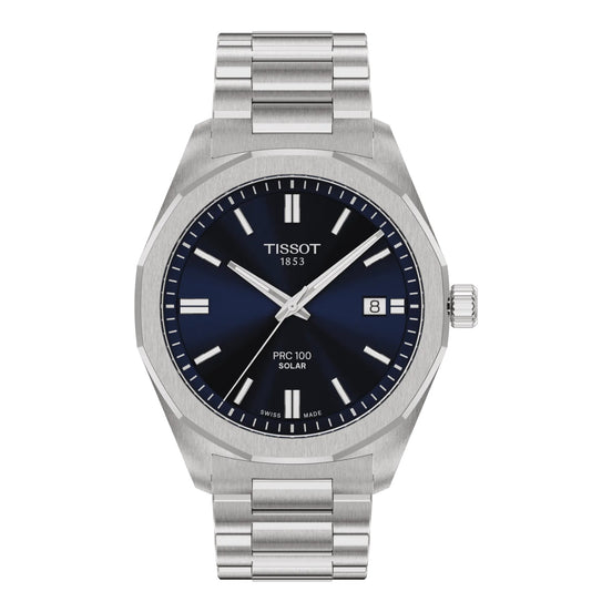 Uhr PRC 100 Solar 39mm blau T1514221104100