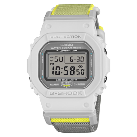 G-Shock Herrenuhr neon Polyesterband