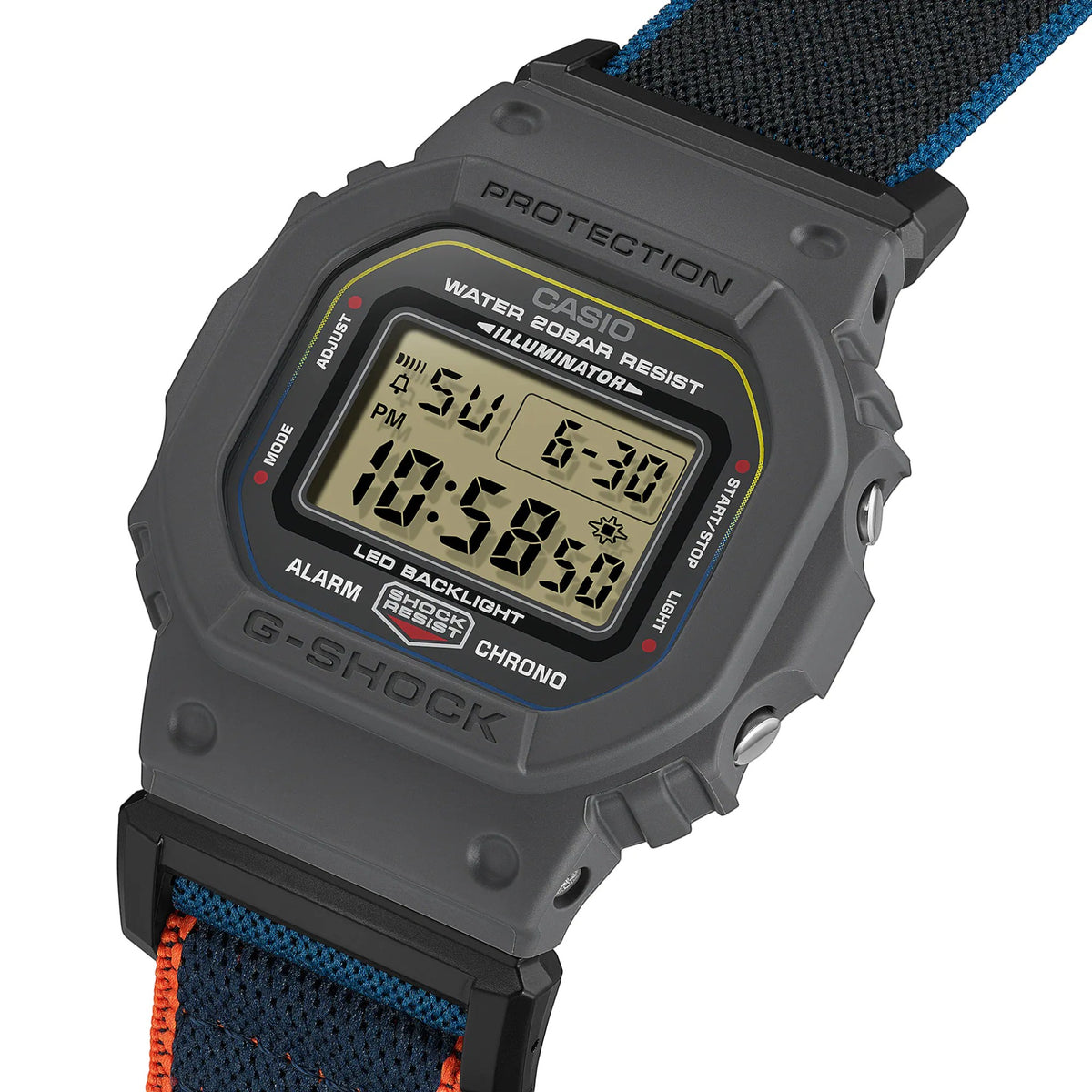 G-Shock Herrenuhr bunt Polyesterband