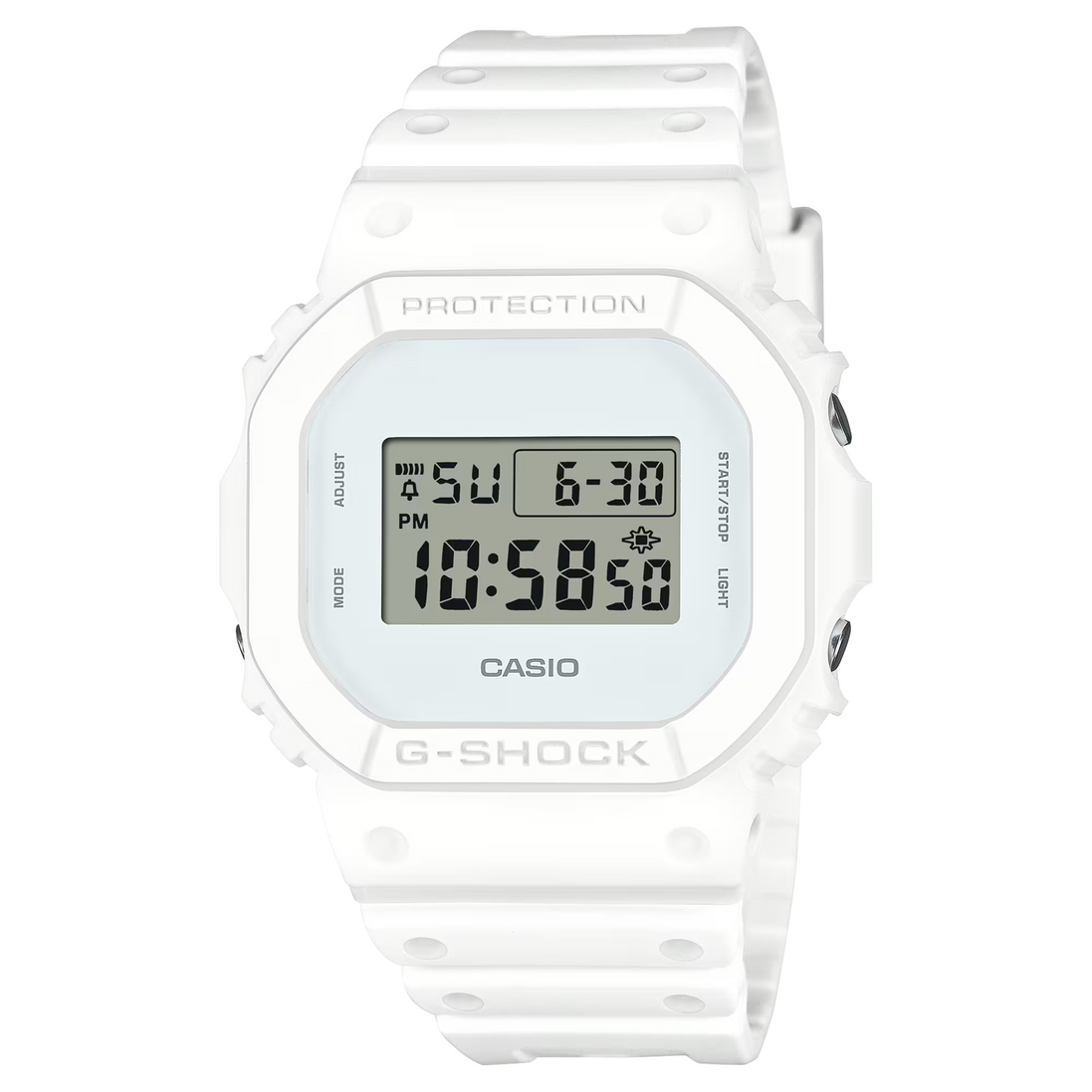 G-Shock Herrenuhr weiß monochrom