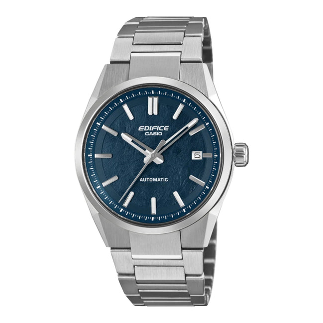 Edifice Automatic Herrenuhr silber/blau