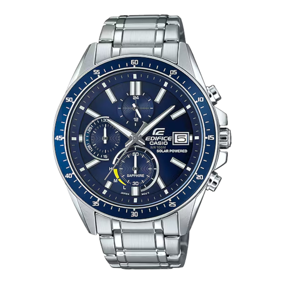 Uhr Herren "Edifice" Edelstahl, silber, blau EFS-S510D