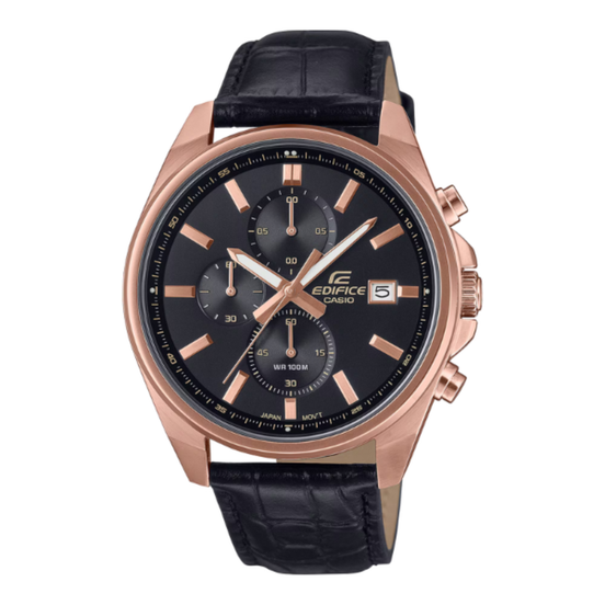Uhr Edifice Chronograph rose-schwarz